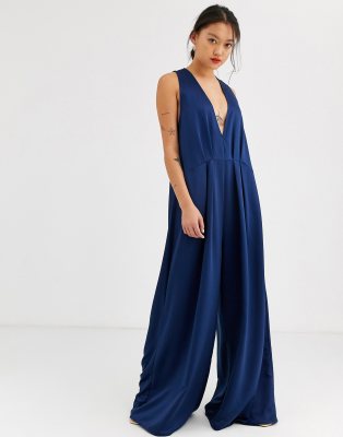 asos navy blue jumpsuit
