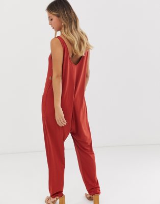 asos rust jumpsuit