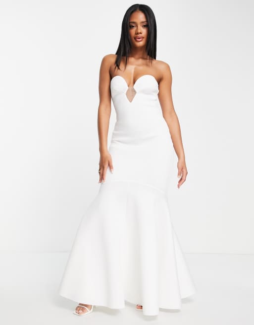 White 2024 pephem dress