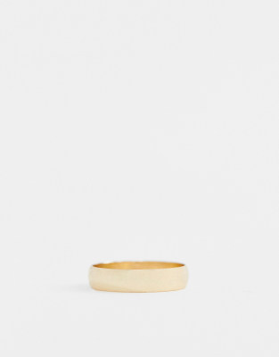 ASOS DESIGN minimal ring in gold | ASOS