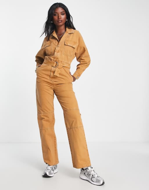 Belted cheap boiler suit