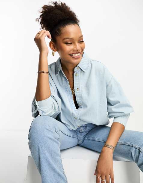 Denim en chambray overhemden voor dames ASOS