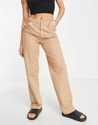 ASOS DESIGN - Minimalistische Cargohose in Sand, Kombiteil-Neutral