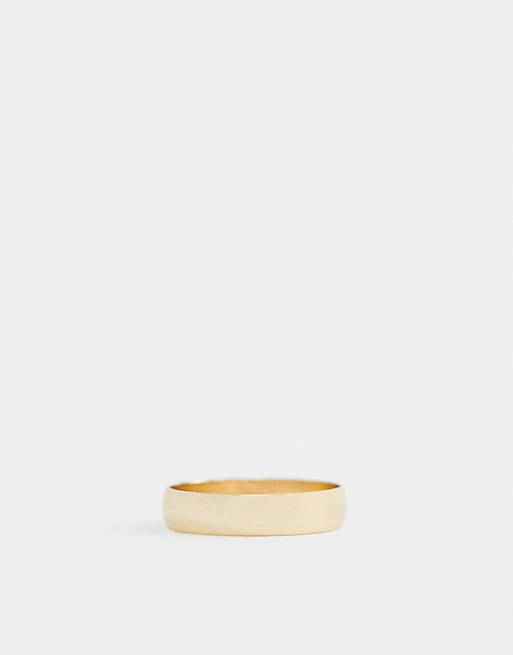 ASOS Design - Minimalistische ring in goud