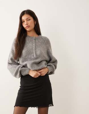 ASOS DESIGN - Minirock aus Netzstoff in Schwarz