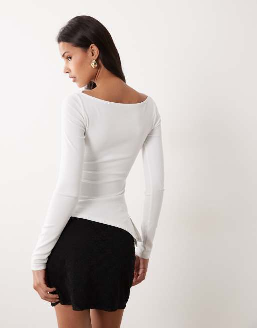 ASOS DESIGN – Minirock aus Spitze in Schwarz, 5 von 5