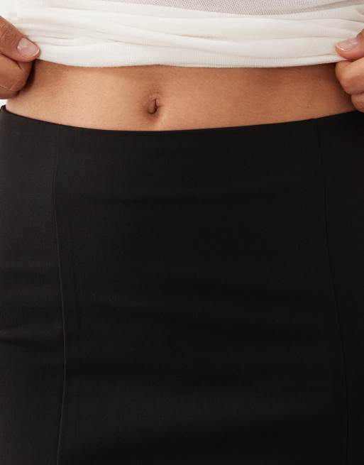 ASOS DESIGN – Minirock in Schwarz mit Saumschlitz, 5 von 5