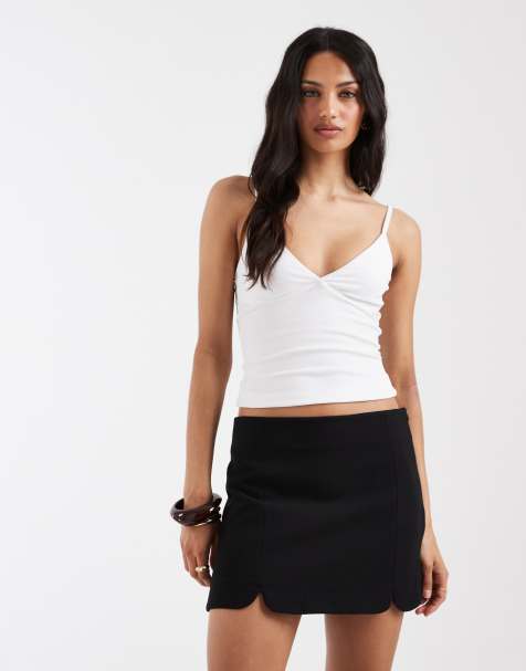 ASOS DESIGN – Minirock mit eingekerbtem Saum - view 1