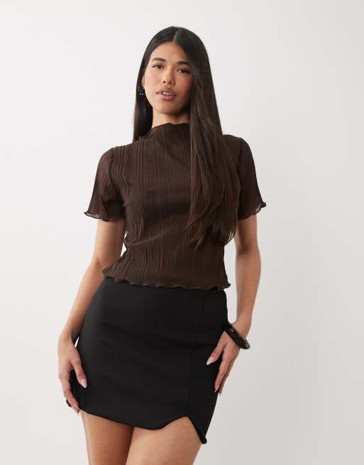 ASOS DESIGN - Minirok met A-lijn in zwart, 2 van 5