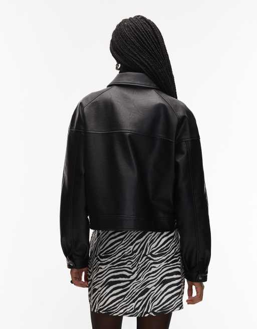 ASOS DESIGN - Miniskort i bengalin med zebraprint, 5 af 5