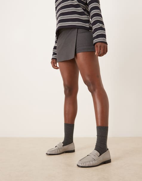 ASOS DESIGN - Minnie - Mocassins à détail froncé - Gris - view 1