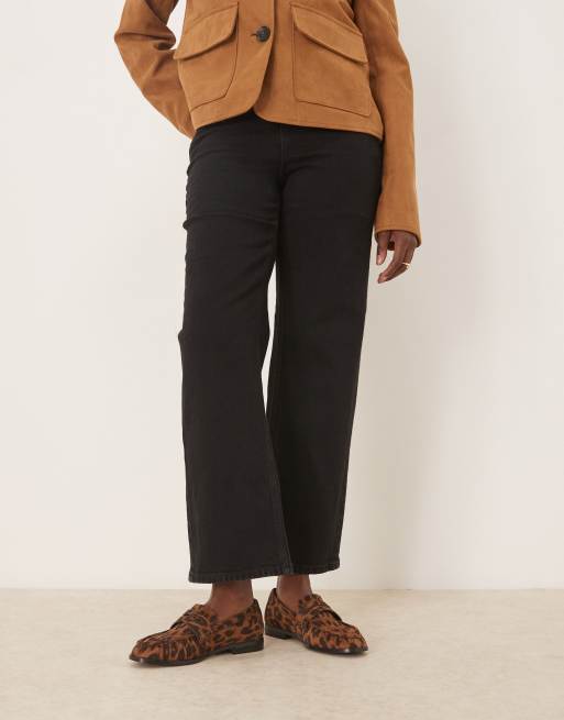 ASOS DESIGN Minnie ruched detail loafer in leopard suedette