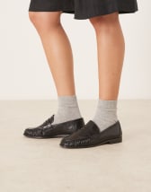ASOS DESIGN cotton balloon pants in black