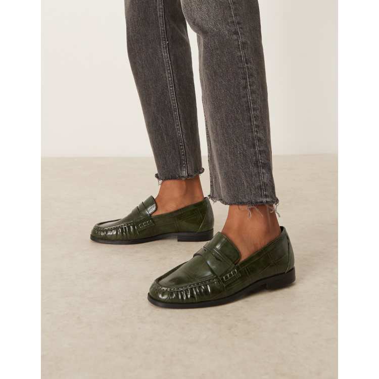  Mint Green Loafers Size Size 8 -- NEW W/O BOX ASOS DESIGN two tone penny loafers with lemon graphic | ASOS main image 3