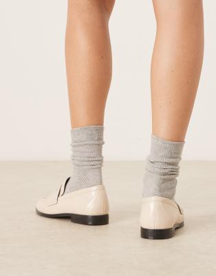 Asos Design Minnie Ruched Detail Loafers