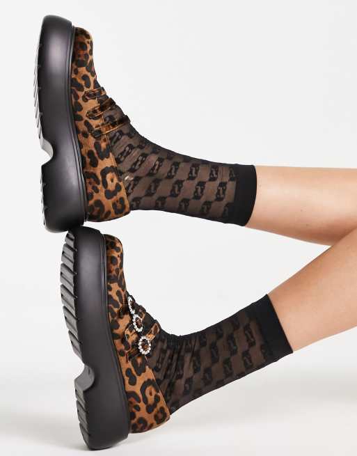 Asos best sale leopard shoes