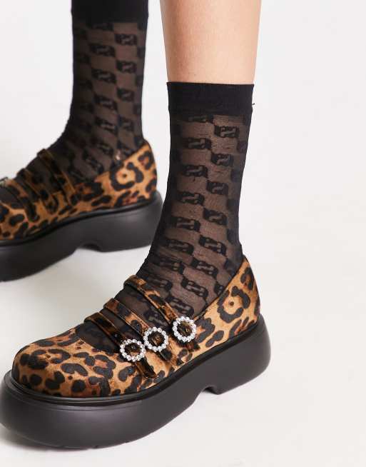 Asos leopard shoes sale