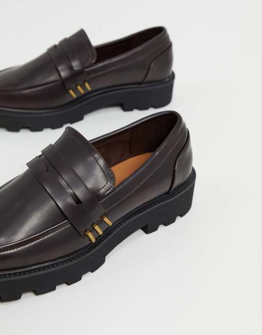 Asos store burgundy loafers