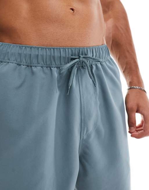 ASOS DESIGN – Mittellange Badeshorts in Blaugrün, 4 von 4
