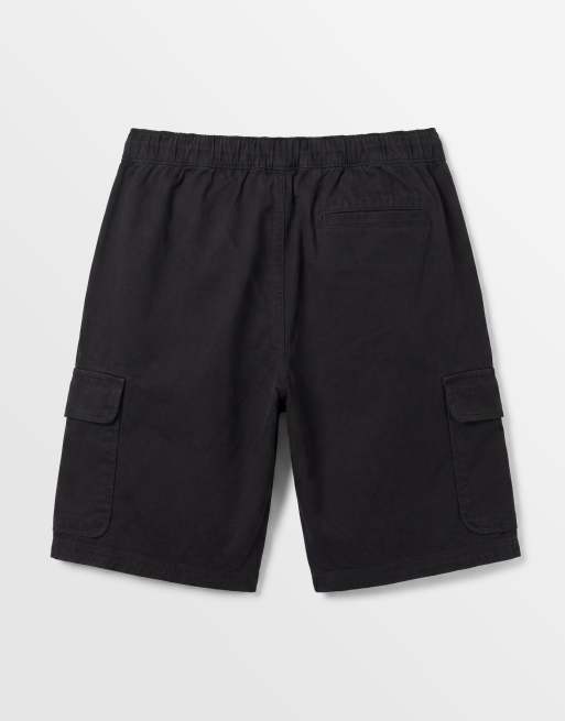 ASOS DESIGN – Mittellange Cargo-Shorts in Schwarz, 7 von 9