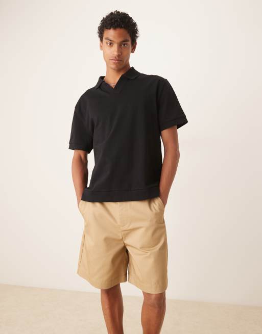 ASOS DESIGN – Mittellange Jorts in Hellbraun