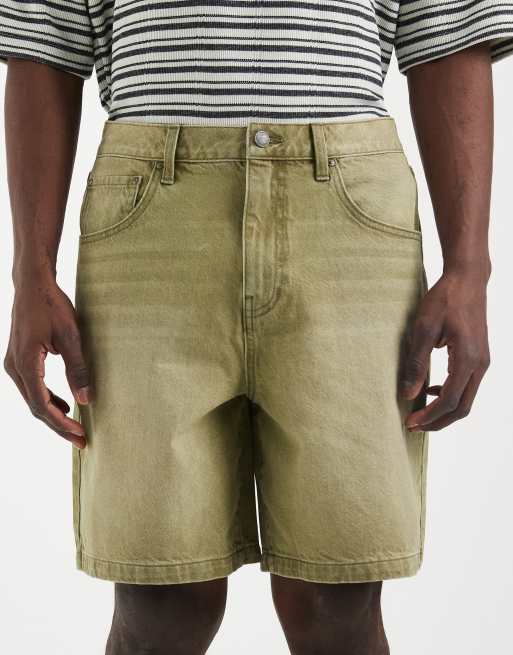 ASOS DESIGN – Mittellange Jorts in verwaschenem Grün, 2 von 5