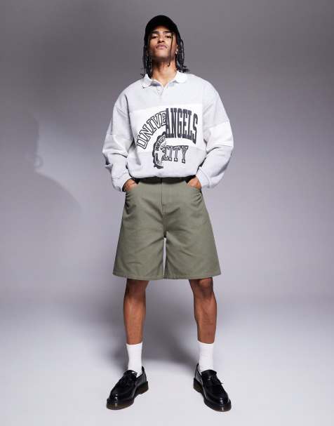 ASOS DESIGN – Mittellange Shorts in Khaki - view 1