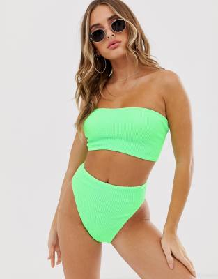 asos green bikini