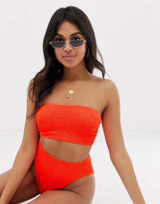 asos orange swimsuit