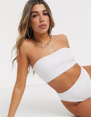asos strapless bikini