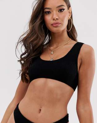 black bikini top