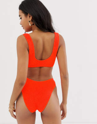 asos neon swimsuit