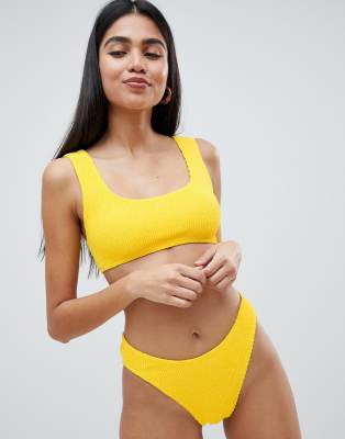 asos yellow bikini