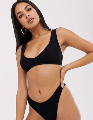 brazilian bikini bottom black calvin klein