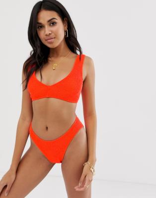 asos bikini orange