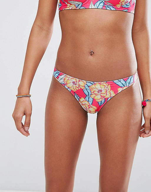 ASOS DESIGN Mix and Match Hipster Bikini Bottom in Carnival Floral Print