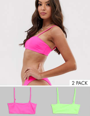 asos neon pink top