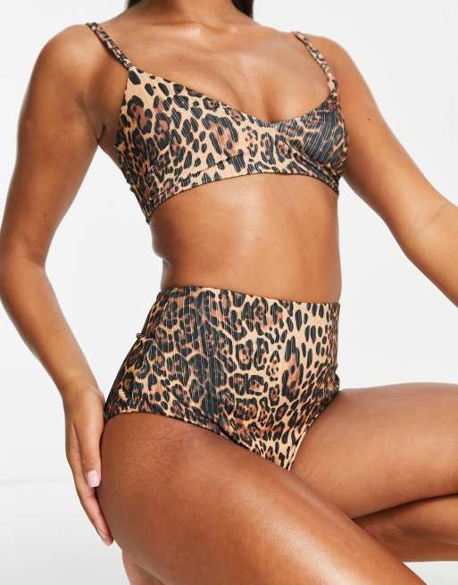 Asos ribbed hot sale bikini