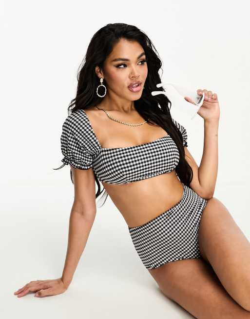 Asos gingham bikini on sale