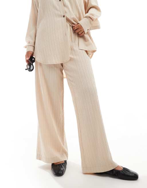 ASOS DESIGN – Mix and Match – Strukturiertes Set in Steinbeige