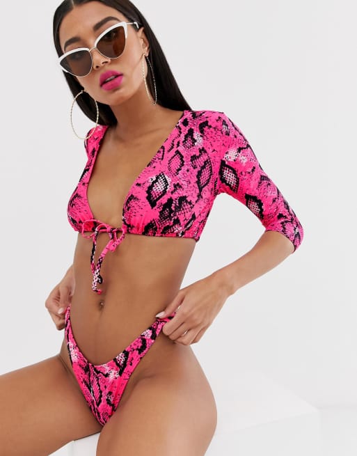 Asos best sale snakeskin bikini