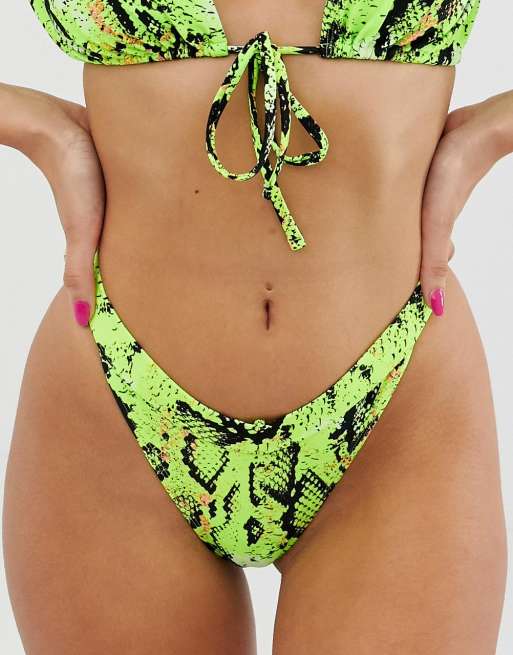 Asos neon best sale snake bikini