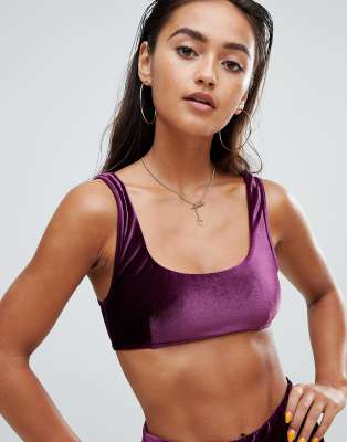 asos velvet bikini