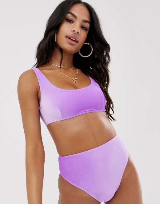 Asos store purple bikini