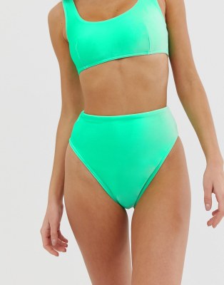 green high waisted bikini