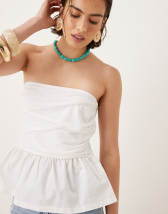 ASOS DESIGN co-ord textured halter neck cami top with bead detail in green
