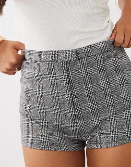 ASOS DESIGN - Mix en match - Nette geruite hotpant-short in zwart-wit, 4 van 5