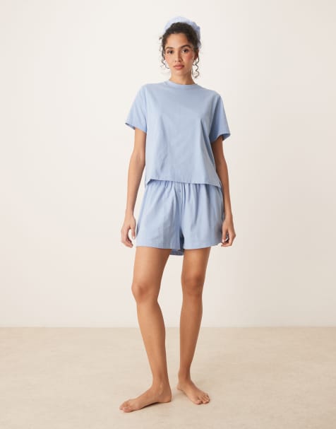 ASOS DESIGN - Mix en match - Pyjamaset in blauw - view 1