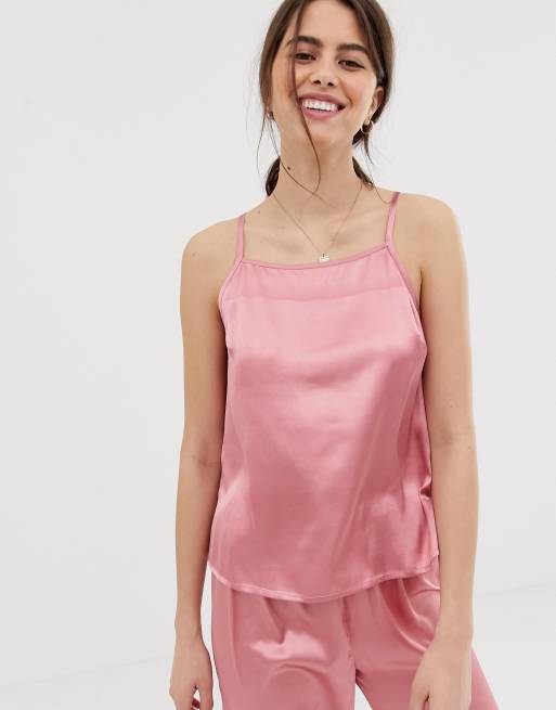 ASOS DESIGN - Mix en match - Satijnen pyjamaset met cami en broek, 2 van 3