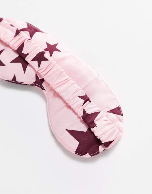 ASOS DESIGN - Mix en match - Slaapmasker van modal met sterren in roze, 4 van 4